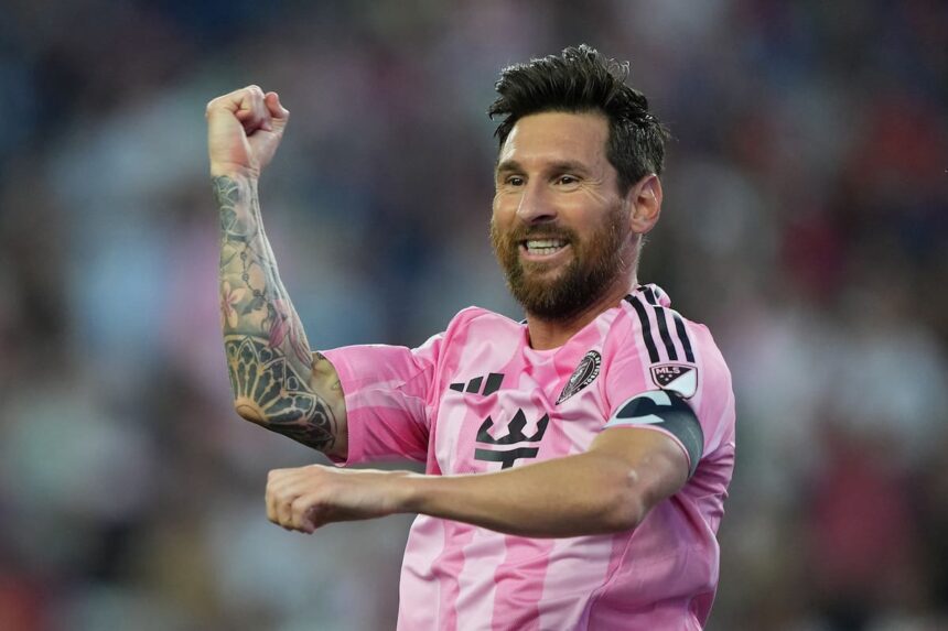 Un regalo y una corrida: dos goles de Messi para batir otro récord y darle el triunfo de Inter Miami