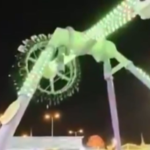 Video: así se desplomó un juego mecánico en Arabia Saudita