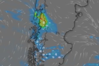 Alerta por lluvias persistentes en el noreste de Chubut