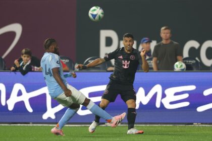 Inter Miami arrancó merjo, pero las dos más claras las tuvo New York: salvaron Ustari y el poste