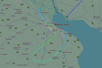 Un avión de Ethiopian Airlines sobrevoló el Conurbano a baja altura
