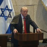 Interrumpieron el discurso de Trump en el parlamento israelí