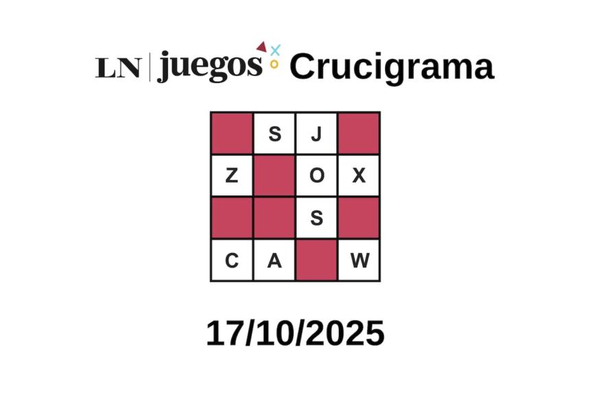 Las respuestas al crucigrama del viernes 17 de octubre de 2025