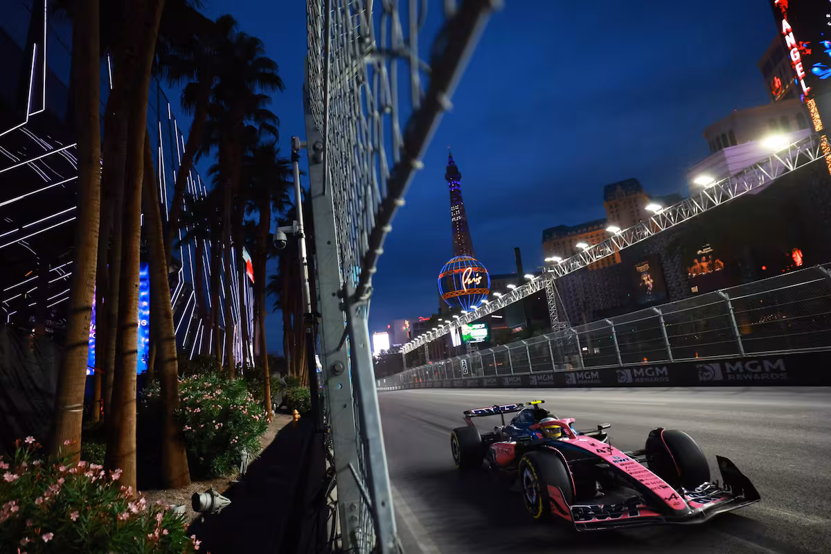 Franco Colapinto, en vivo, en el Gran Premio de Las Vegas de Fórmula 1