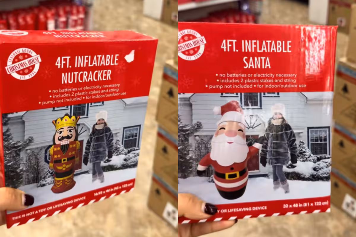 Dollar Tree tiene los inflables y figuras iluminadas para la decoración exterior navideña por menos de US$10