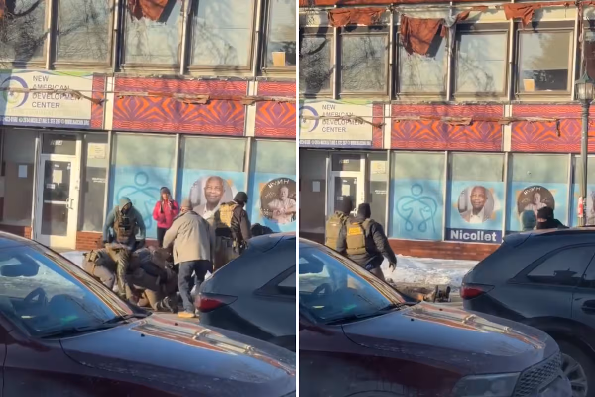 El momento en el que agentes de inmigración matan a tiros a un hombre durante las protestas en Minneapolis