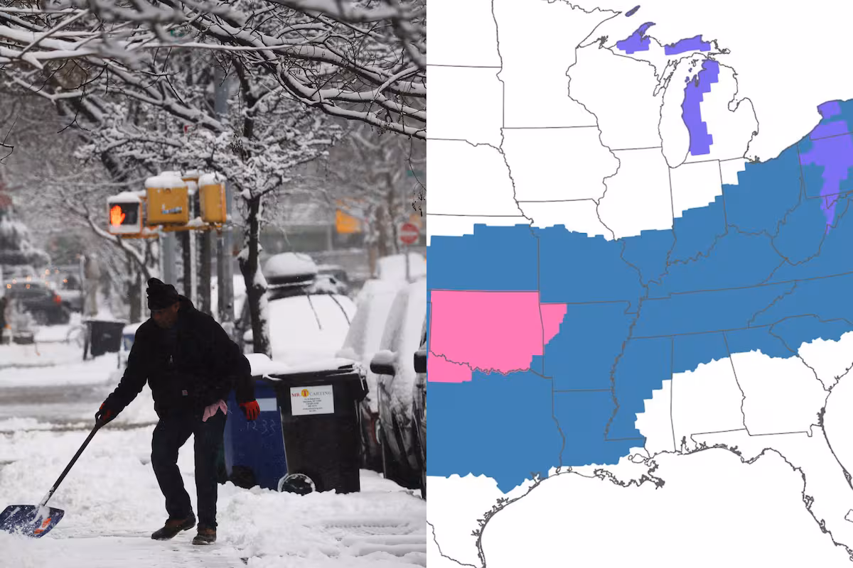 ICE Storm Warning, en vivo: de Chicago a Nueva York, el mapa de las tormentas de nieve y todas las alertas en EE.UU.