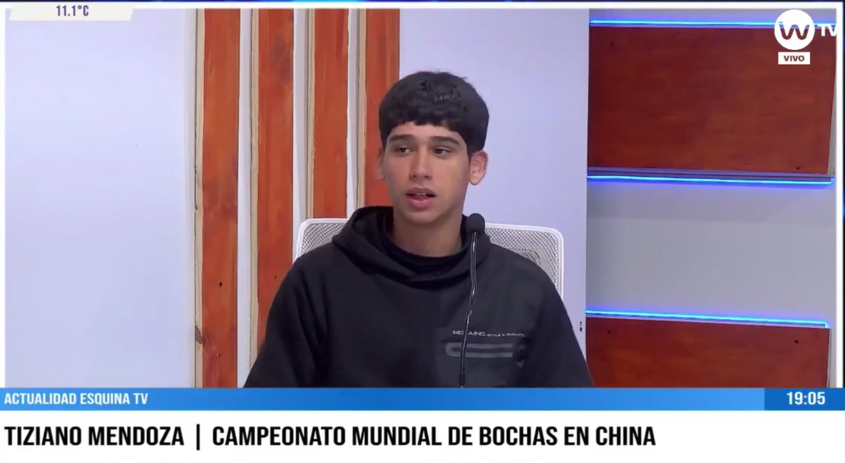 Tiziano Mendoza, a días de cumplir el sueño mundialista en China