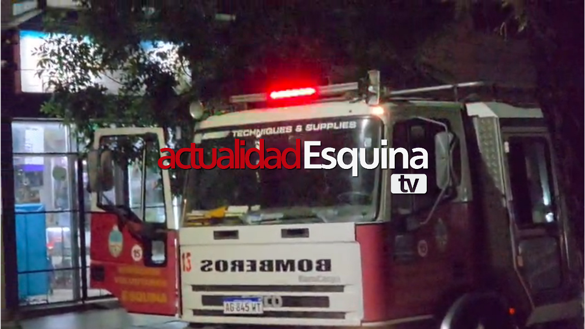 Principio de incendio en un tablero eléctrico movilizó a Bomberos en Esquina